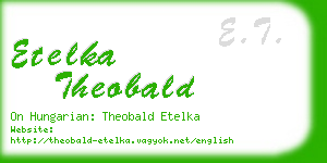 etelka theobald business card